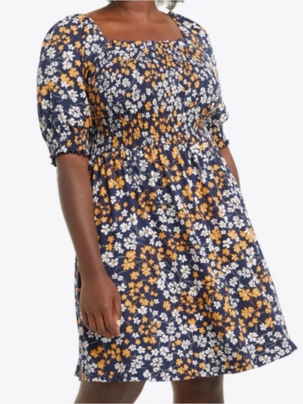 Draper James Jo Dee Dress In Magnolia Blue Yellow